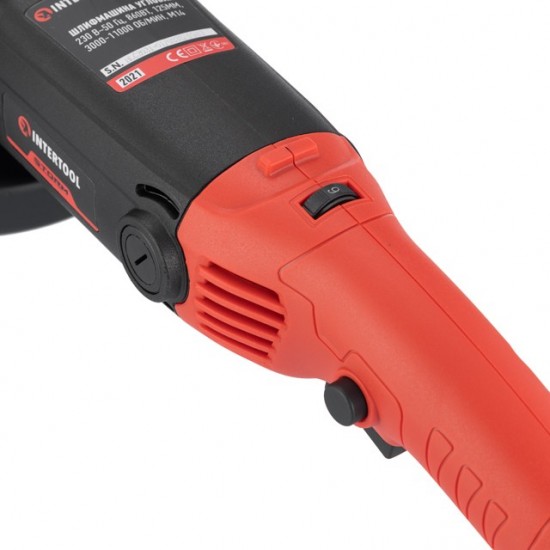 Шлифмашина угловая Intertool WT-0232 860Вт 125мм 3000-11000об/мин