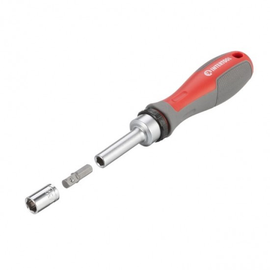 Отвертка с храповым механихмом комплектом насадок 31 ед. Intertool VT-3374