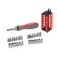 Отвертка с храповым механихмом комплектом насадок 31 ед. Intertool VT-3374