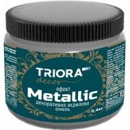 Эмаль декоративная акриловая TRIORA темное сребло 0.1 кг 946