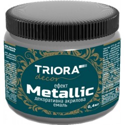 Эмаль декоративная акриловая TRIORA темное сребло 0.1 кг 946 Эмаль декоративная акриловая TRIORA темное сребло 0.1 кг 946