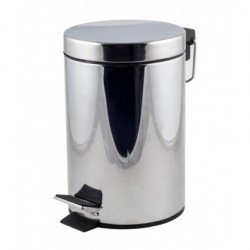 Ведро мусорное хром ZERIX PLAIN MB0112 12л ZX4617