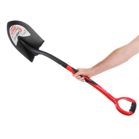 Лопата штыковая фибергласрвая ручка 217х290х1050мм Intertool FT-2013