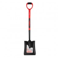 Лопата совковая фибергласрвая ручка 238х282х1050мм Intertool FT-2014