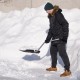 Лопата для уборки снега 460х340мм с Z-образной ручкой 1080мм Intertool FT-2023