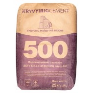 Цемент М-500 Кривой Рог 25кг заводской