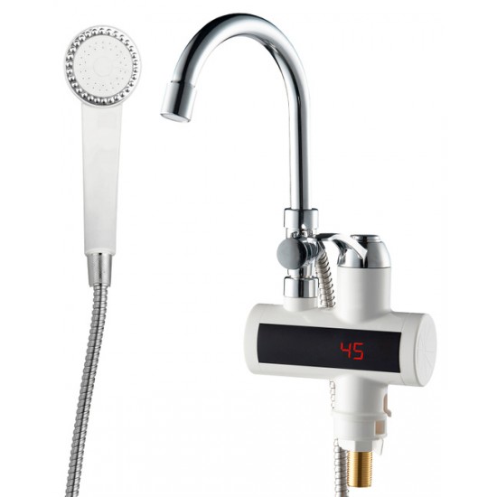 Водонагреватель проточный в ванную WEZER SDR-B15ST с индикатором температуры 1037995