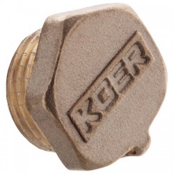 Заглушка 1/2 Н латунь KOER KR4815 Заглушка 1/2 Н латунь KOER KR4815