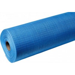 Сетка стекловолокно фасадная Fiber Pro 160г/м2 рулон 50м2 ячейка 5х5 желтая