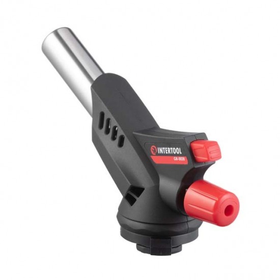 Горелка газовая пьезозажигание на регуляторе Intertool GB-0028
