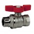 Кран шаровый 1/2 ВВ WATERPRO WP602-15 красная бабочка WP2914