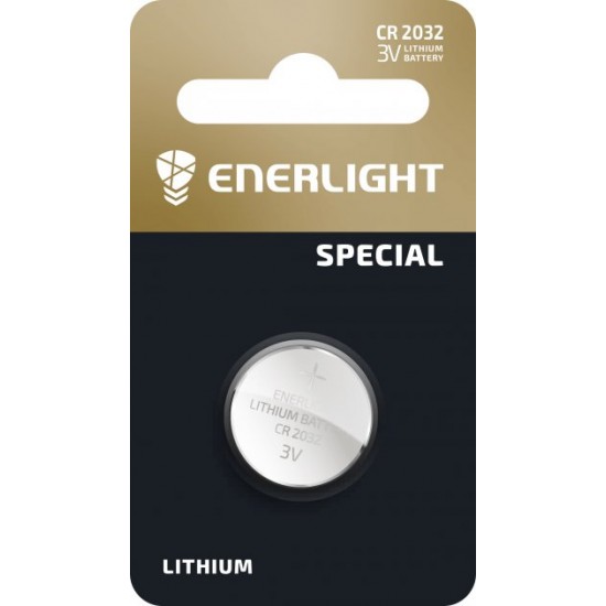 Батарейка ENERLIGHT LITHIUM CR 2032 BLI 1