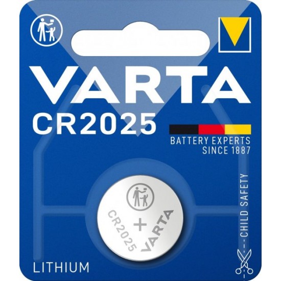 Батарейка VARTA LITHIUM CR 2025 BLI 1