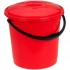 Ведро пластиковое для пищевых продуктов R-Plastik с крышкой 10л красное 438542