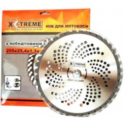Нож для мотокосы 255х25.4х1.3мм 40Т с победитовой напайкой X-TREME