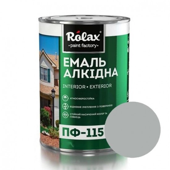 Эмаль алкидная Ролакс ПФ-115 серебро 2.8кг 503