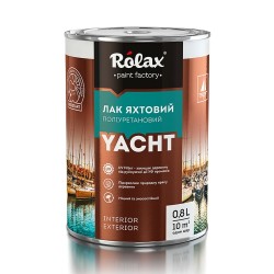 Яхтный лак полуматовый Ролакс 0.8 л