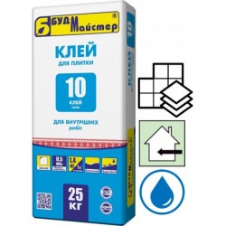 Клей для керамической плитки Будмастер К-10 25 кг