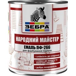 Эмаль ПФ-266 для пола Зебра 88 Сосновый темно-коричневый 2.8кг Эмаль ПФ-266 для пола Зебра 88 Сосновый темно-коричневый 2.8кг