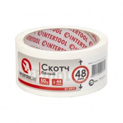 Скотч белый 48ммх50м 44мкм Intertool KT-0917 Скотч белый 48ммх50м 44мкм Intertool KT-0917
