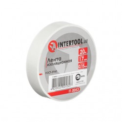 Изолента ПВХ белая 20 м Intertool (Интертул) IT-0053 Изолента ПВХ белая 20 м Intertool (Интертул) IT-0053