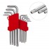 Набор ключей Г-образных TORX с отверстием 9 шт. Т10-Т50 CrV Big Intertool HT-0606