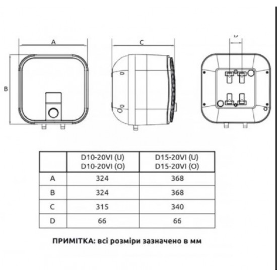 Водонагреватель Midea D10-20 VI (U) PRIME под мойку