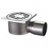Душевой трап из нержавеющей стали CHAMPION DRAIN-02-10x10-90 100x100мм угловой отвод CH6144