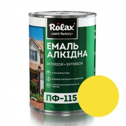 Эмаль алкидная Ролакс ПФ-115 желтая 2.8 кг 522