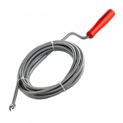 Трос для чистки труб 9мм 5м рифленая проволка Intertool HP-1006