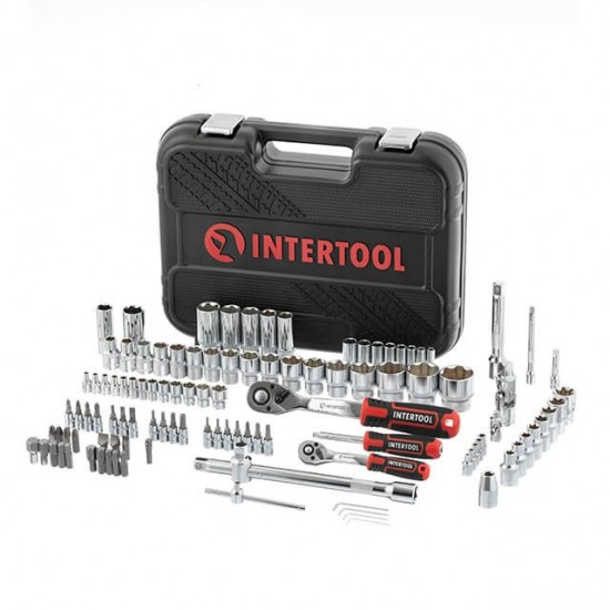 Профессиональный набор инструментов 1/2 1/4 Intertool STORM ET-8110 110 шт