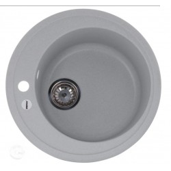 Мойка гранитная круглая матовая 480х220мм ZERIX ZS-510R-09 Gray ZX4535 Мойка гранитная круглая матовая 480х220мм ZERIX ZS-510R-09 Gray ZX4535
