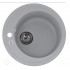 Мойка гранитная круглая матовая 480х220мм ZERIX ZS-510R-09 Gray ZX4535