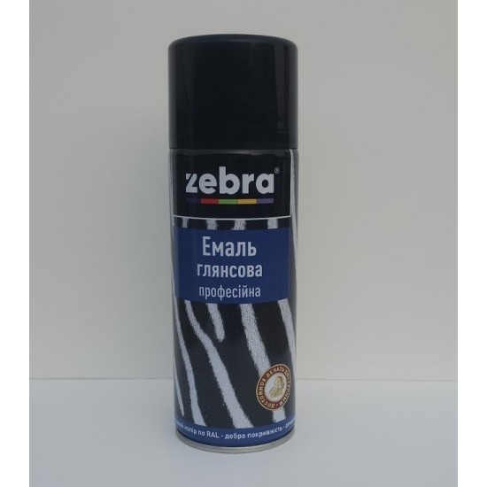 Краска аэрозольная акриловая 400 мл ZEBRA 792 RAL 8016 коричневый