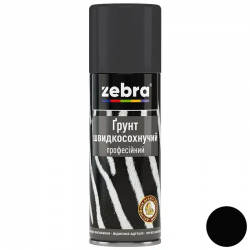 Грунт спрей акриловый 400мл ZEBRA 90 черный Грунт спрей акриловый 400мл ZEBRA 90 черный