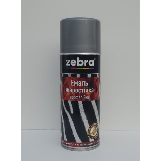 Краска высокотемпературная аэрозольная ZEBRA 90 черная 400 мл