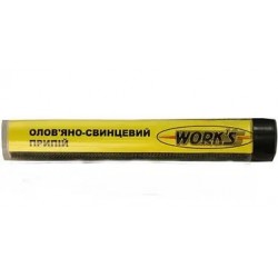 Припой для паяльника 15 г D-1.00 мм 40% олово 60% свинец WORKS W15001 Припой для паяльника 15 г D-1.00 мм 40% олово 60% свинец WORKS W15001