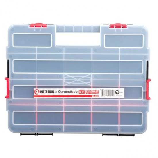 Органайзер для инструм 14.5 375х290х67 мм Intertool BX-4021