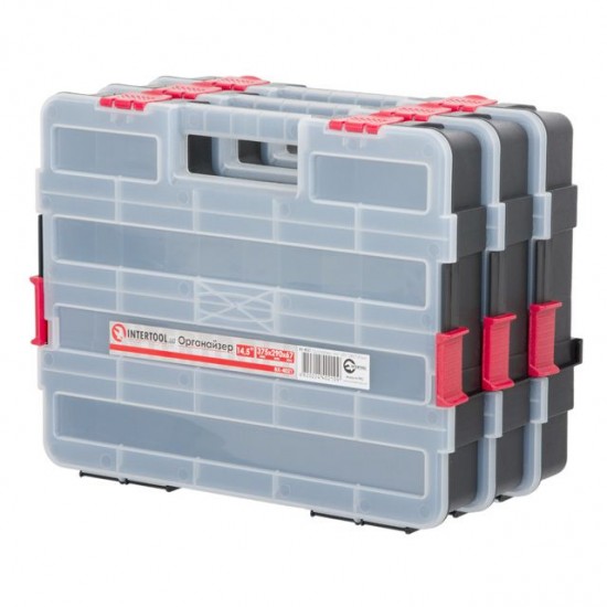 Органайзер для инструм 14.5 375х290х67 мм Intertool BX-4021