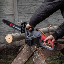 Электропила цепная 1600Вт шина 40см боковой двигатель Intertool DT-2200