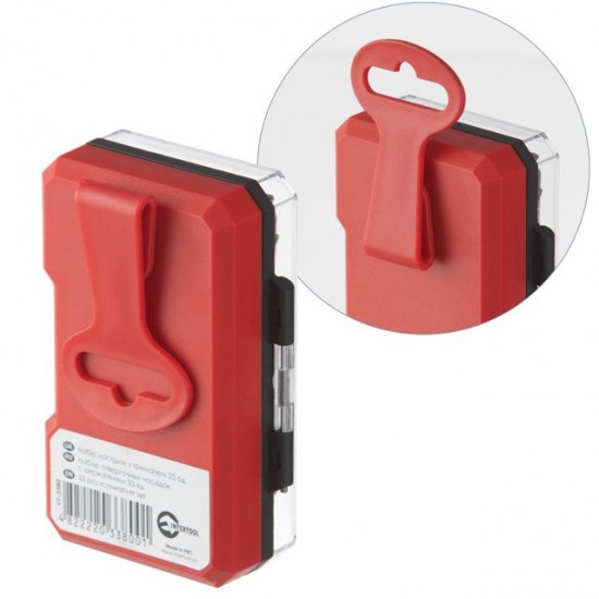 Набор отверточных насадок с держателем 33 ед. Intertool VT-3380