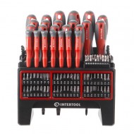 Набор отверток с комплектом насадок 114 ед. Intertool VT-3372