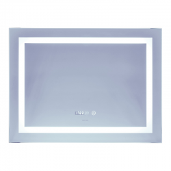 Зеркало LED (подсветка часы антизапотивание) MIXXUS WARM MR 02-80x60 MI6004