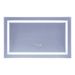 Зеркало LED (подсветка часы антизапотивание) MIXXUS WARM MR 02-100x60 MI6003