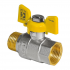 Кран шаровый для газа желтая бабочка 3/4 ВН KOER KR.218.G KR0094