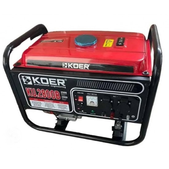 Бензиновый генератор KOER мощность 2.5-2.8 кВт ручной стартер KU2800B KR3429