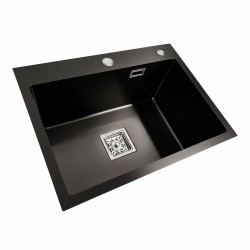 Мойка кухонная из нерж. стали 40х50 PVD Platinum Handmade с диспенсером и сушкой для посуды