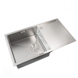 Мойка кухонная из нерж. стали 58х43 В PVD Platinum Handmade с диспенсером и сушкой для посуды Мойка кухонная из нерж. стали 58х43 В PVD Platinum Handmade с диспенсером и сушкой для посуды
