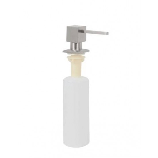 Дозатор для жидкого мыла встроенный квадрат Platinum T-08