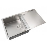 Мойка кухонная из нерж. стали 50х45 PVD Platinum Handmade с диспенсером и сушкой для посуды черная